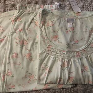 Intimates Floral Sleepwear Set - Mint Green